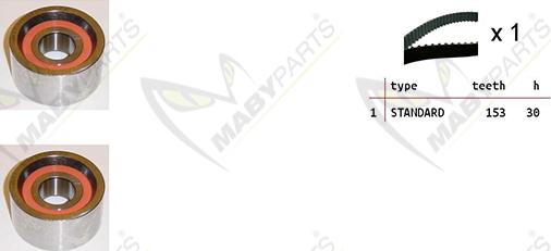 Mabyparts OBK010125 - Timing Belt Set car-mod.net