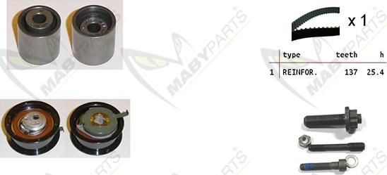 Mabyparts OBK010123 - Timing Belt Set car-mod.net