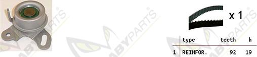 Mabyparts OBK010388 - Timing Belt Set car-mod.net