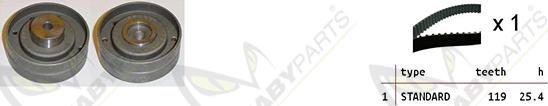 Mabyparts OBK010322 - Timing Belt Set car-mod.net