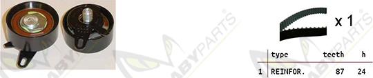 Mabyparts OBK010375 - Timing Belt Set car-mod.net