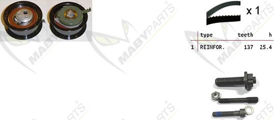 Mabyparts OBK010207 - Timing Belt Set car-mod.net