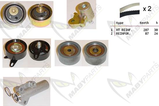 Mabyparts OBK010239 - Timing Belt Set car-mod.net
