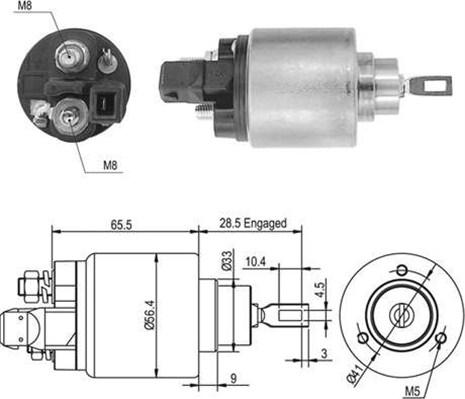 Magneti Marelli 940113050415 - Solenoid Switch, starter car-mod.net
