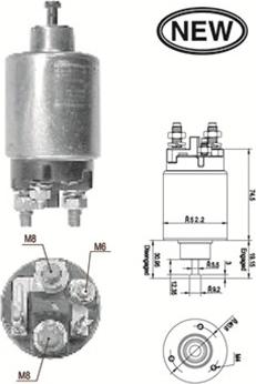 Magneti Marelli 940113050548 - Solenoid Switch, starter car-mod.net