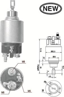 Magneti Marelli 940113050554 - Solenoid Switch, starter car-mod.net