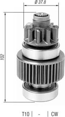 Magneti Marelli 940113020383 - Bendix, starter pinion car-mod.net