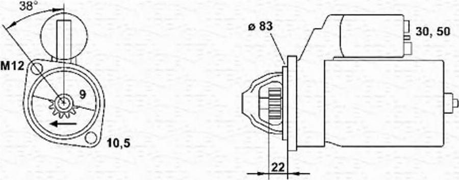 Magneti Marelli 943241035010 - Starter car-mod.net