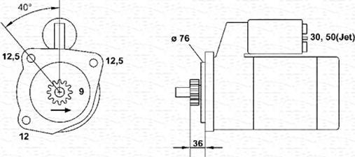 Magneti Marelli 943241136010 - Starter car-mod.net