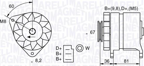 Magneti Marelli 054022384010 - Alternator car-mod.net