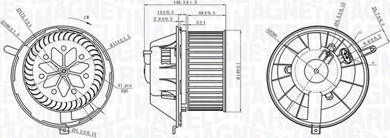 Magneti Marelli 069412229010 - Interior Blower car-mod.net