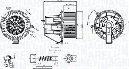 Magneti Marelli 069412224010 - Interior Blower car-mod.net