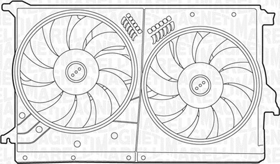 Magneti Marelli 069422439010 - Fan, radiator car-mod.net