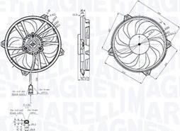 Magneti Marelli 069422855010 - Fan, radiator car-mod.net
