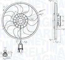 Magneti Marelli 069422861010 - Fan, radiator car-mod.net