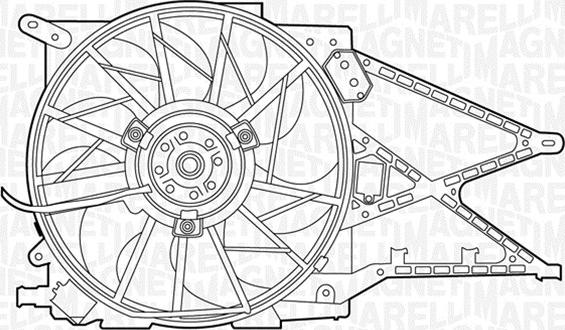 Magneti Marelli 069422343010 - Fan, radiator car-mod.net