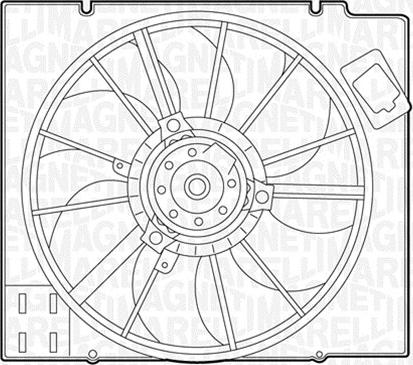 Magneti Marelli 069422351010 - Fan, radiator car-mod.net