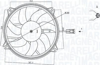 Magneti Marelli 069422720010 - Fan, radiator car-mod.net