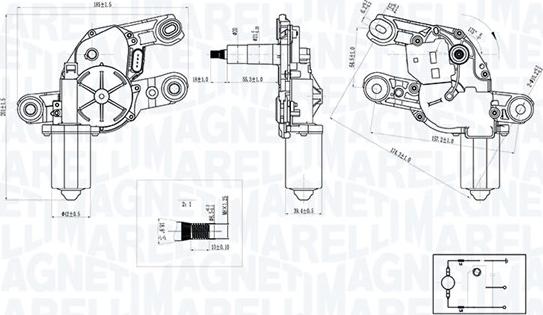 Magneti Marelli 064073300010 - Wiper Motor car-mod.net