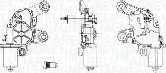 Magneti Marelli 064073200010 - Wiper Motor car-mod.net