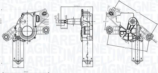 Magneti Marelli 064072400010 - Wiper Motor car-mod.net