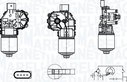 Magneti Marelli 064380000010 - Wiper Motor car-mod.net