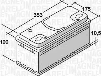 Magneti Marelli 068092076010 - Starter Battery car-mod.net