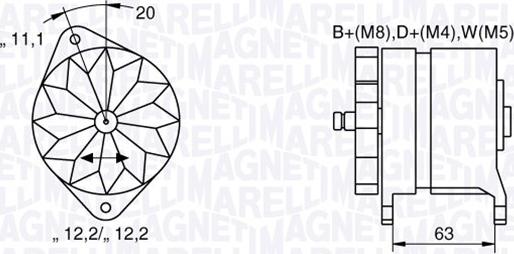 Magneti Marelli 063534690480 - Alternator car-mod.net