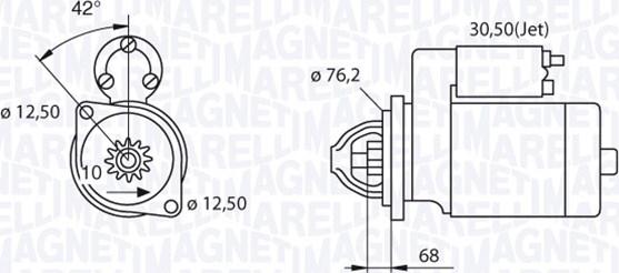 Magneti Marelli 063521250480 - Starter car-mod.net