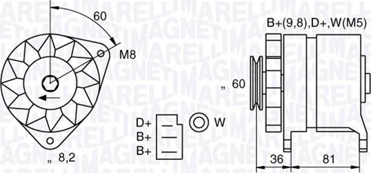 Magneti Marelli 063730021010 - Alternator car-mod.net