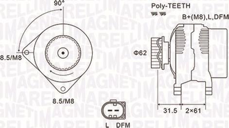 Magneti Marelli 063731820010 - Alternator car-mod.net