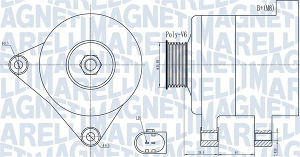 Magneti Marelli 063732011010 - Alternator car-mod.net