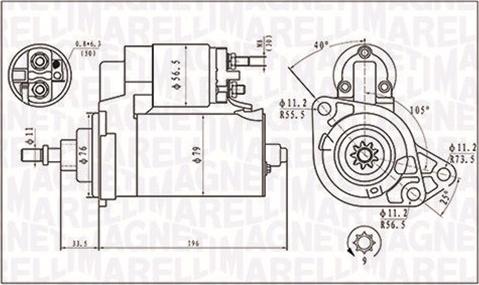 Magneti Marelli 063720295010 - Starter car-mod.net
