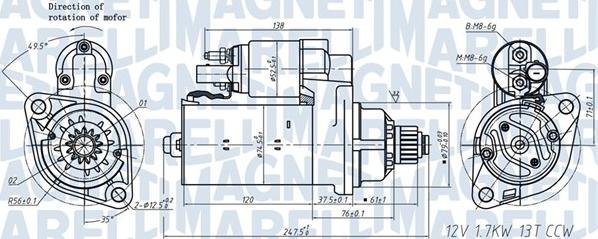 Magneti Marelli 063721508010 - Starter car-mod.net