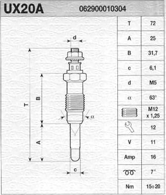 Magneti Marelli 062900010304 - Glow Plug car-mod.net