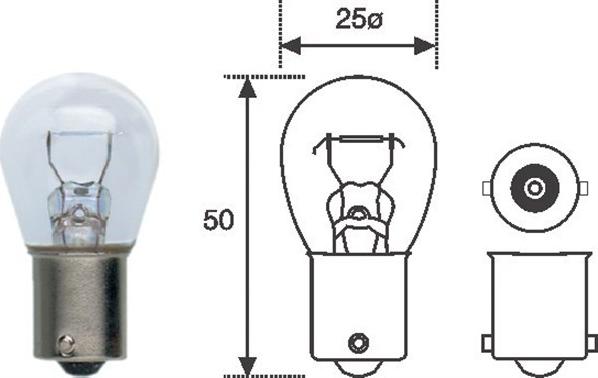 Magneti Marelli 009600010000 - Bulb, indicator car-mod.net