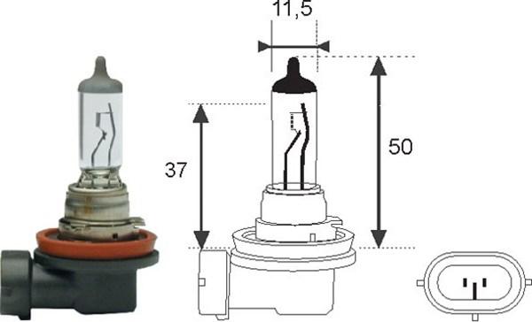 Magneti Marelli 002547100000 - Bulb, spotlight car-mod.net