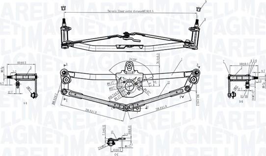 Magneti Marelli 085570190010 - Wiper Linkage car-mod.net