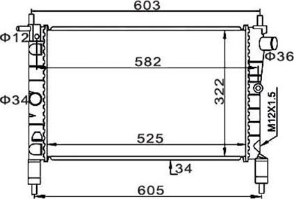 Magneti Marelli 359000300230 - Radiator, engine cooling car-mod.net