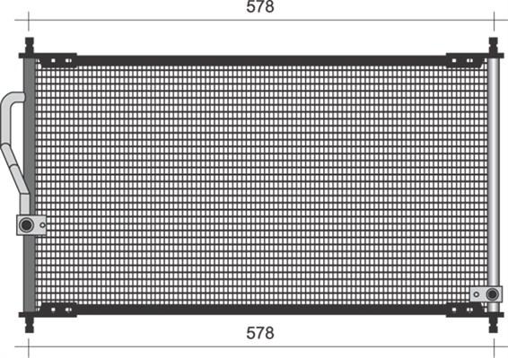 Magneti Marelli 350203484000 - Condenser, air conditioning car-mod.net