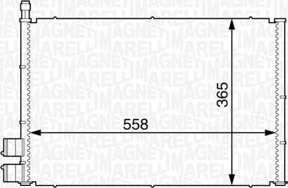 Magneti Marelli 350203605000 - Condenser, air conditioning car-mod.net