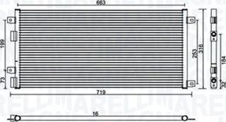 Magneti Marelli 350203887000 - Condenser, air conditioning car-mod.net