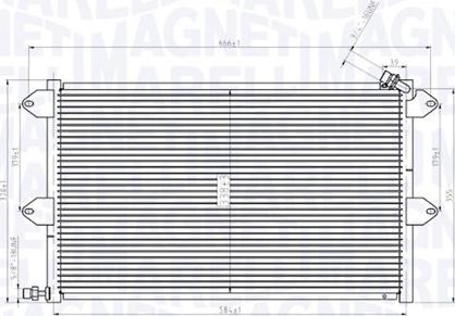 Magneti Marelli 350203831000 - Condenser, air conditioning car-mod.net
