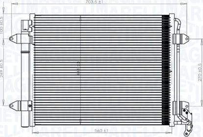 Magneti Marelli 350203833000 - Condenser, air conditioning car-mod.net