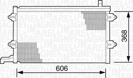 Magneti Marelli 350203243000 - Condenser, air conditioning car-mod.net