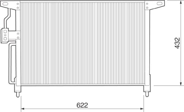 Magneti Marelli 350203219000 - Condenser, air conditioning car-mod.net