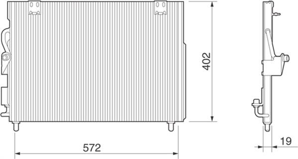 Magneti Marelli 350203216000 - Condenser, air conditioning car-mod.net