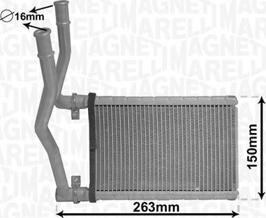 Magneti Marelli 350218490000 - Heat Exchanger, interior heating car-mod.net