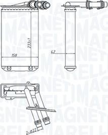 Magneti Marelli 350218445000 - Heat Exchanger, interior heating car-mod.net