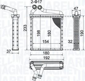 Magneti Marelli 350218442000 - Heat Exchanger, interior heating car-mod.net